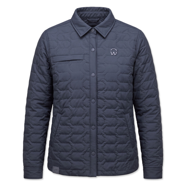 Womens Insulated Quilted Shirt Jacket